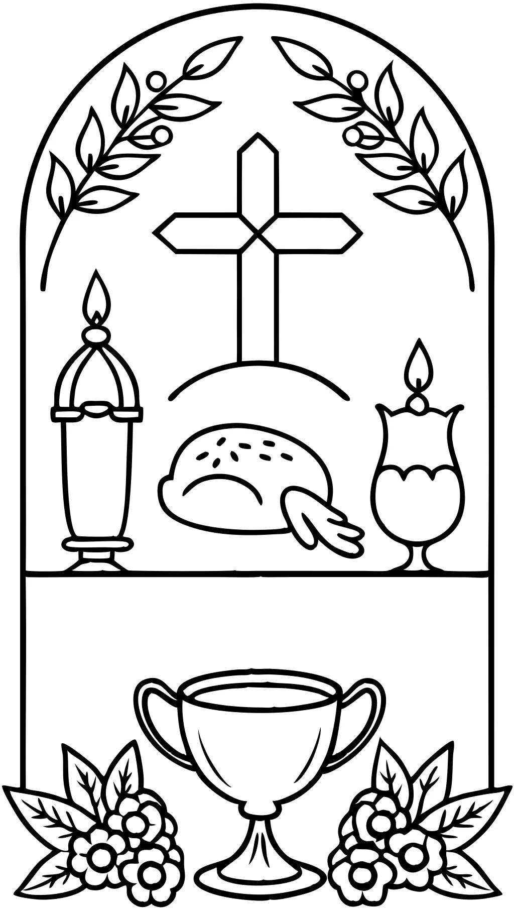 first eucharist coloring pages